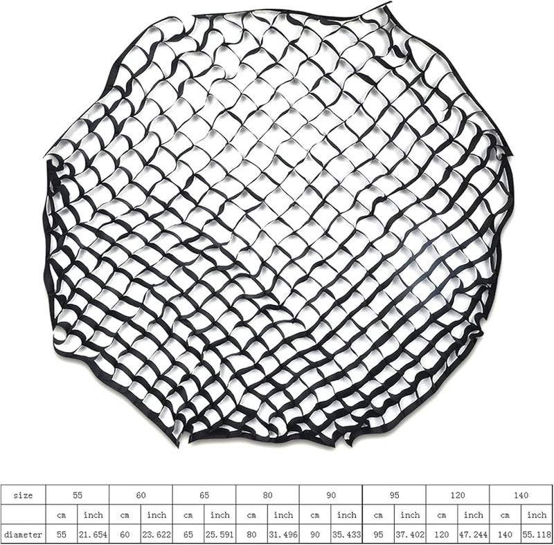 65cm Octagonal Honeycomb Softbox Diffuser for Product and Portrait Photography Portable Reflector Umbrella - Image 5